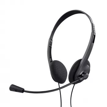 Trust 24659 headphones/headset Wired Head-band Calls/Music Black