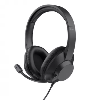 Trust Ayda Max USB Headset Wired Head-band Office/Call center USB Type-C / USB Type-A Black