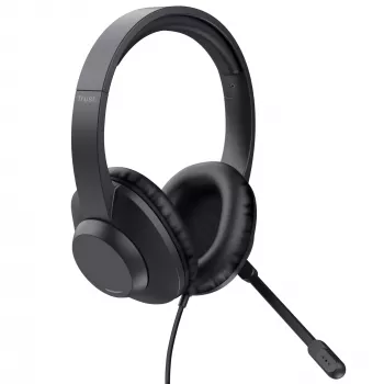 Trust Ayda Max USB Headset Wired Head-band Office/Call center USB Type-C / USB Type-A Black