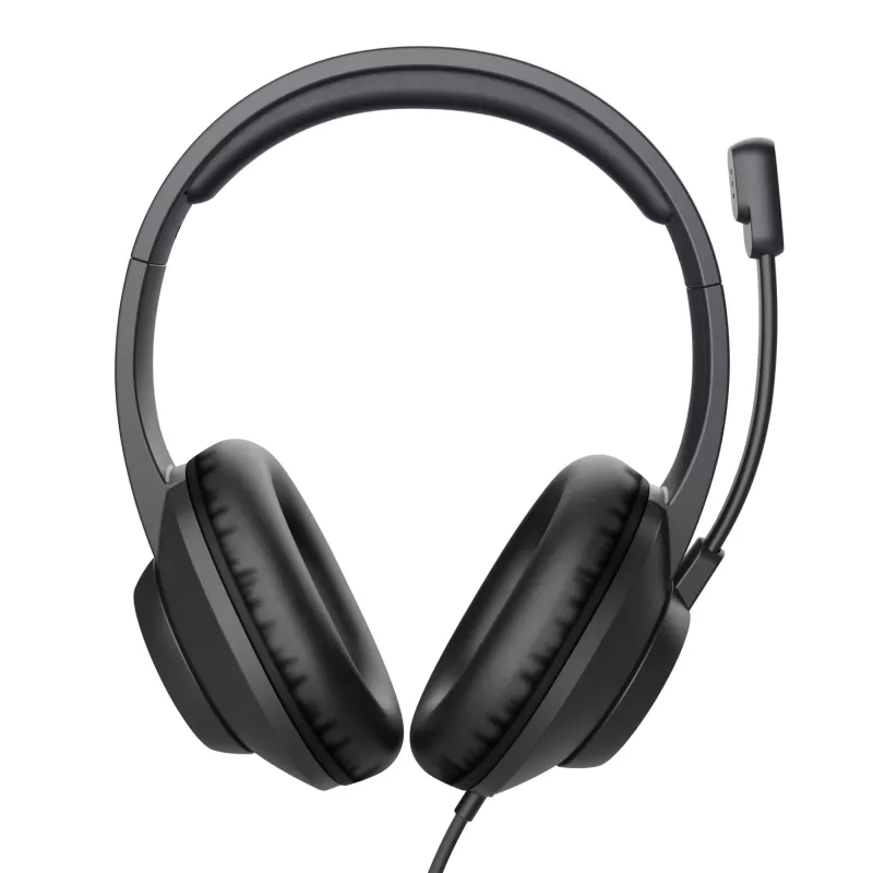 Trust Ayda Max USB Headset Wired Head-band Office/Call center USB Type-C / USB Type-A Black