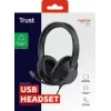 Trust Ayda Max USB Headset Wired Head-band Office/Call center USB Type-C / USB Type-A Black