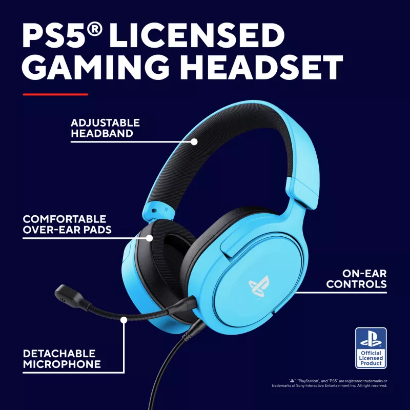 Trust GXT 498B Forta Headset Wired Head-band Gaming Blue