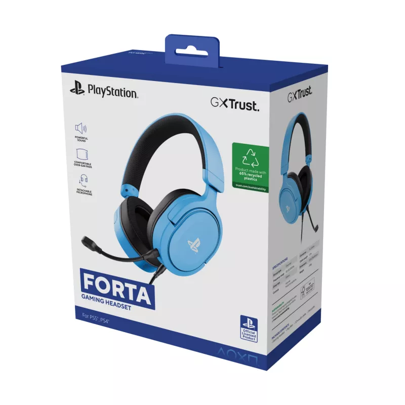 Trust GXT 498B Forta Headset Wired Head-band Gaming Blue