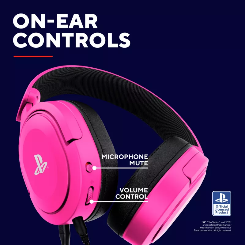 Trust GXT 498P Forta Headset Wired Head-band Gaming Pink