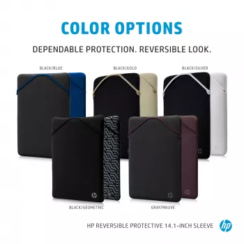 HP Reversible Protective 14.1-inch Mauve Laptop Sleeve, Sleeve case, 160 g