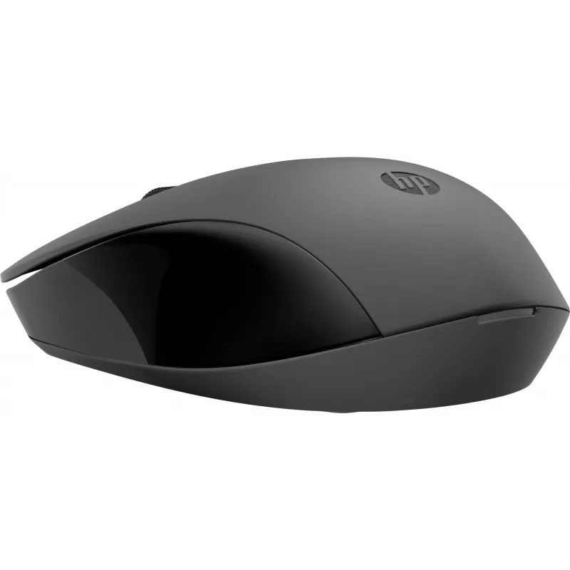 HP 150 Wireless Mouse, Ambidextrous, Optical, RF Wireless, 1600 DPI, Black