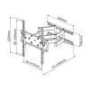 Techly 23-55 inch Wall Bracket for LED TV LCD Full-Motion Dual Arm” ICA-PLB 147M