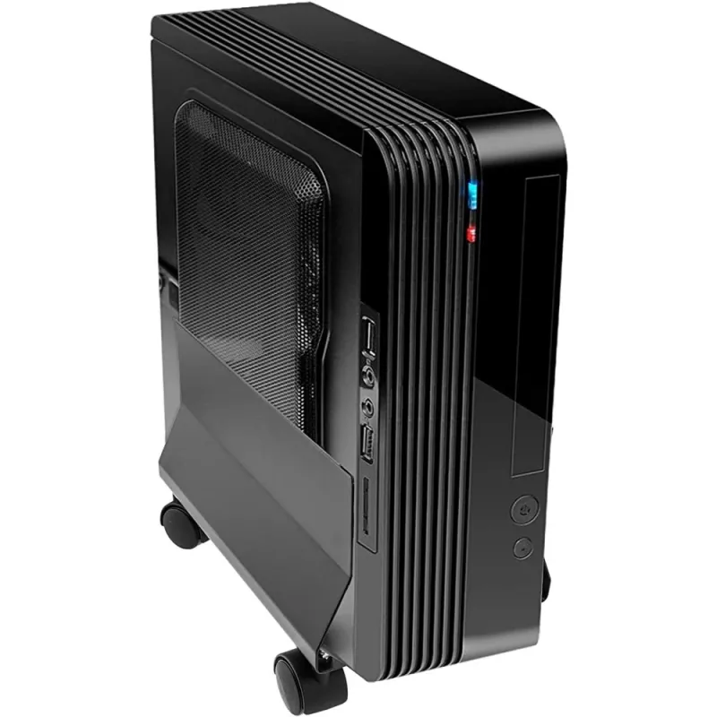 Techly CPU Steel Holder with Wheels, Black ICA-CS 34, Black, PC, Multimedia cart, 25 kg, 195 mm, 240 mm