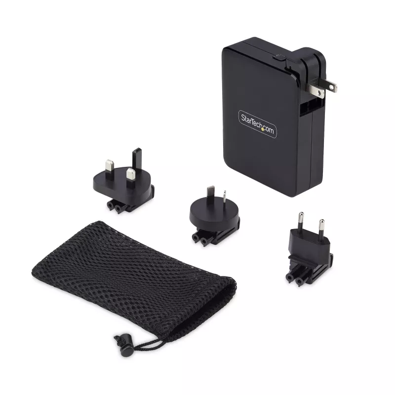 StarTech.com 140W USB-C Wall Charger, 3x USB-C/1x USB-A, PD 3.1 International GaN Power Adapter for MacBook/Dell XPS/Inspiron