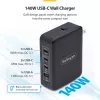 StarTech.com 140W USB-C Wall Charger, 3x USB-C/1x USB-A, PD 3.1 International GaN Power Adapter for MacBook/Dell XPS/Inspiron