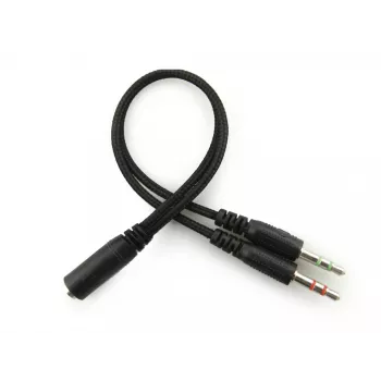 Sandberg MiniJack Headset Saver, Wired, Calls/Music, 20 - 20000 Hz, 71 g, Headset, Black