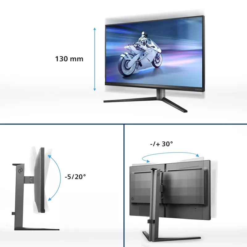 Philips Evnia 32M2N6800M/00 computer monitor 80 cm (31.5 inch) 3840 x 2160 pixels 4K Ultra HD LCD Grey