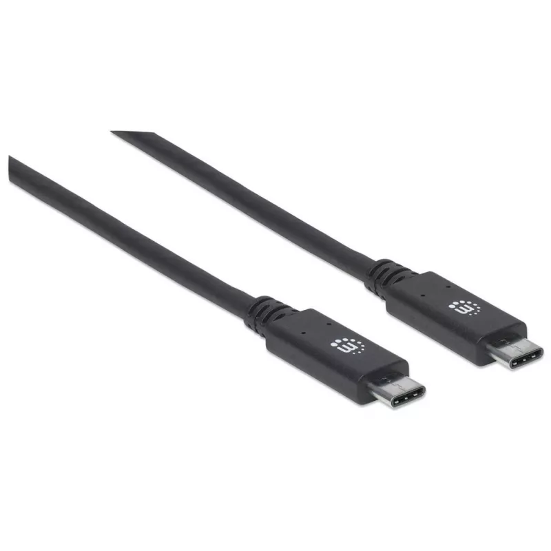 USB-C Cable Manhattan USB31C5C1M 1m Male to Male Black