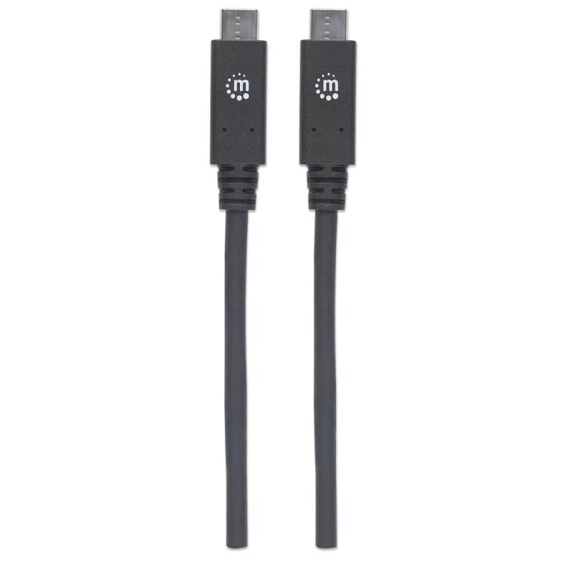 USB-C Cable Manhattan USB31C5C1M 1m Male to Male Black