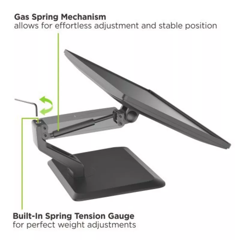 Techly ICA-LCD 35TS monitor mount / stand 81.3 cm (32 inch) Desk Black