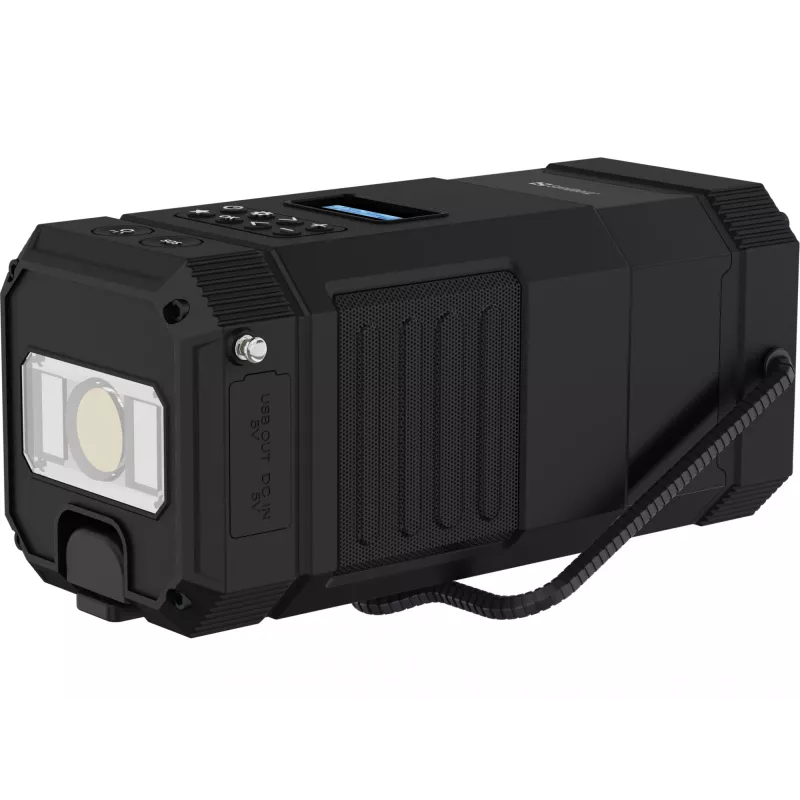 Sandberg Survivor Lantern All-in1 10000, Battery powered camping lantern, Black, IPX5, LED, USB C, Battery