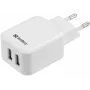 Sandberg AC Charger Dual USB 2.4+1A EU, Indoor, AC, USB, 5 V, Black, White