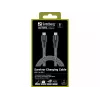 Sandberg Survivor USB-C Cable 1M 100W, 1 m, USB C, USB C, USB 2.0, Black, Grey