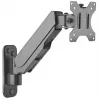 Manhattan Wall Mount for TV & Monitors (Spring Arm 2 pivots), For screens 17 inch to 32 inch, VESA compatibility: 75x75mm and 100x100mm - check the dimensions of the four mounting holes on back of screen to ensure it fits, Max 8kg, Black, Bracket, Lifetime Warranty