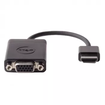 DELL HDMI to VGA Adapter, 0.17 m, HDMI, VGA (D-Sub), Male, Female, Straight