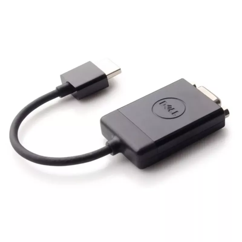 DELL HDMI to VGA Adapter, 0.17 m, HDMI, VGA (D-Sub), Male, Female, Straight