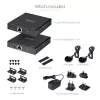 StarTech.com 4K70IC-EXTEND-HDMI AV extender AV transmitter & receiver Black