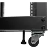 StarTech.com 4-Post 12U Mobile Open Frame Server Rack, 19 inch Network Rack with Wheels, Adjustable Depth 22-40 inch, 1200 lbs Capacity, Casters/Leveling Feet/Floor Mounting