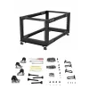 StarTech.com 8U 4-Post Open Frame Server Rack, 19 inch Adjustable Depth 22-40 inch, Mobile with Casters, 1200 lb Static Capacity