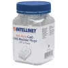 Intellinet RJ45 Modular Plugs, Cat6, UTP, 2-prong, for stranded wire, 15 µ gold plated contacts, 100 pack