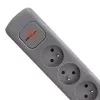 Power Extension Qoltec 50275 1.8m 5 AC Outlets Indoor Grey