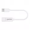 Manhattan USB-A Gigabit Network Adapter, White, 10/100/1000 Mbps Network, USB 3.0, Ethernet, RJ45, Three Year Warranty, Equivalent to USB31000SW.
