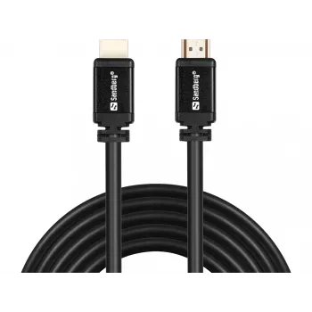 Sandberg HDMI 2.0 Cable 19M-19M, 10m, 10 m, HDMI Type A (Standard), HDMI Type A (Standard), Black