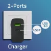 Charger Qoltec 52378 Indoor AC Fast Charging 3A USB Type-C Black