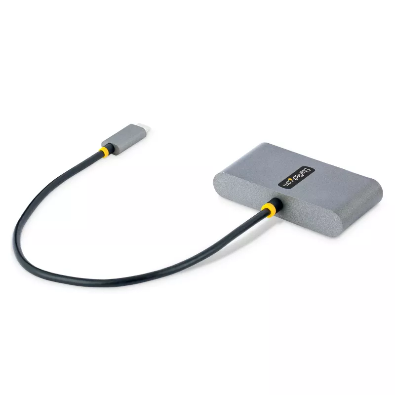 StarTech.com 4-Port USB-C Hub with 100W Power Delivery Pass-Through - 2x USB-A + 2x USB-C - USB 3.0 5Gbps - 1ft (30cm) Long Cable - Portable USB Type-C to USB-A/C Hub
