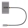 StarTech.com 4-Port USB-C Hub with 100W Power Delivery Pass-Through - 2x USB-A + 2x USB-C - USB 3.0 5Gbps - 1ft (30cm) Long Cable - Portable USB Type-C to USB-A/C Hub