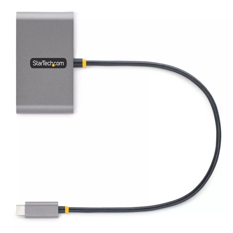 StarTech.com 4-Port USB-C Hub with 100W Power Delivery Pass-Through - 2x USB-A + 2x USB-C - USB 3.0 5Gbps - 1ft (30cm) Long Cable - Portable USB Type-C to USB-A/C Hub