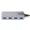 StarTech.com 4-Port USB-C Hub - 5Gbps - Bus Powered - USB C to 4x USB-A Hub w/ Optional Auxiliary Power Input - Portable Desktop/Laptop USB Hub - 1ft (30cm) Cable - USB Expansion Hub