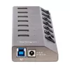 StarTech.com 7-Port Self-Powered USB-C Hub with Individual On/Off Switches, USB 3.0 5Gbps Expansion Hub w/Power Supply, Desktop/Laptop USB-C to USB-A Hub, USB Type C Hub w/BC 1.2