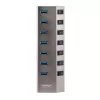 StarTech.com 7-Port Self-Powered USB-C Hub with Individual On/Off Switches, USB 3.0 5Gbps Expansion Hub w/Power Supply, Desktop/Laptop USB-C to USB-A Hub, USB Type C Hub w/BC 1.2