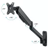 Techly ICA-LCD G112E monitor mount / stand 81.3 cm (32 inch) Wall Black