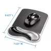 Kensington Duo Gel Mouse Pad Light Smoke/Dark Smoke, Grey, Monochromatic, Gel, Wrist rest