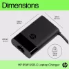 HP USB-C 65W Laptop Charger, Laptop, Indoor, 90 V, 47 - 63 Hz, 65 W, 5 - 20 V