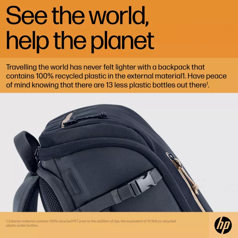 HP Travel 25 Liter 15.6 Iron Grey Laptop Backpack, Backpack, 39.6 cm (15.6 inch), 860 g