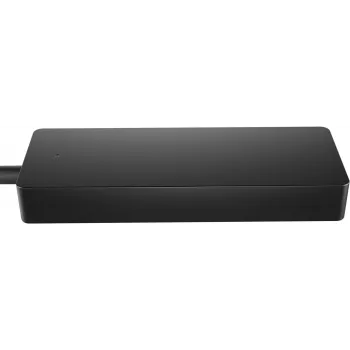 HP 4K USB-C Multiport Hub, USB Type-C, USB 3.2 Gen 2 (3.1 Gen 2) Type-C, 10000 Mbit/s, Black, 4K Ultra HD, China