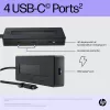 HP 4K USB-C Multiport Hub, USB Type-C, USB 3.2 Gen 2 (3.1 Gen 2) Type-C, 10000 Mbit/s, Black, 4K Ultra HD, China