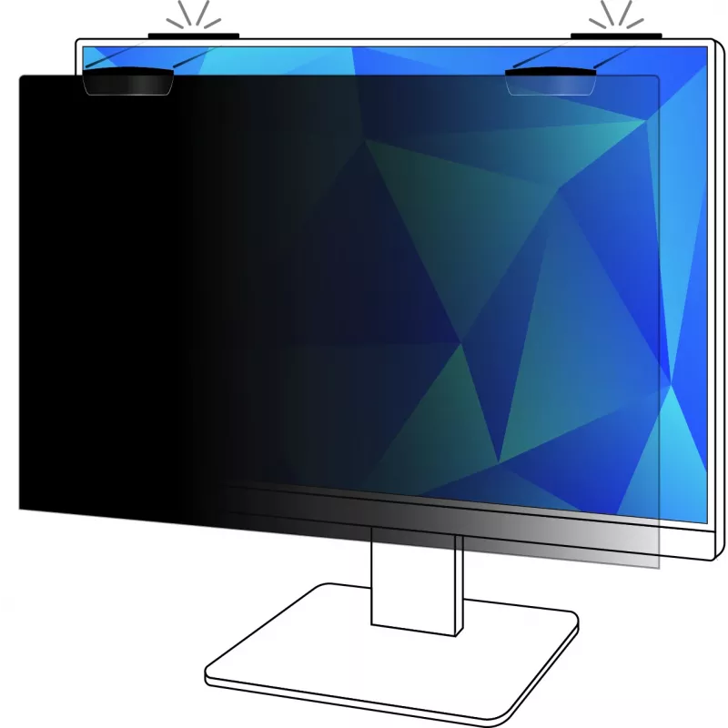 3M Privacy Filter for 24in Full Screen Monitor with COMPLY™ Magnetic Attach, 16:9, PF240W9EM