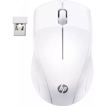 HP Wireless Mouse 220 (Snow White), Optical, RF Wireless, White