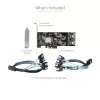 StarTech.com 8 Port SATA PCIe Card - PCI Express 6Gbps SATA Expansion Adapter Card with 4 Host Controllers - SATA PCIe Controller Card - PCI-e x4 Gen 2 to SATA III - SATA HDD/SSD