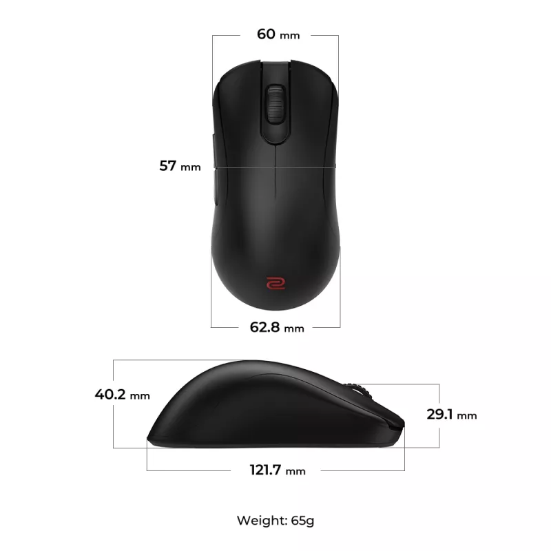 ZOWIE ZA13-DW mouse Gaming Right-hand RF Wireless 3200 DPI
