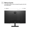 HP Series 3 Pro 23.8 inch FHD Monitor - 324pv, 60.5 cm (23.8 inch), 1920 x 1080 pixels, Full HD, LCD, 5 ms, Black